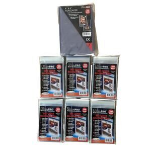 Ultra PRO One-Touch Resealable Bags 100 Clear Standard Soft Sleeves Lot Of 6